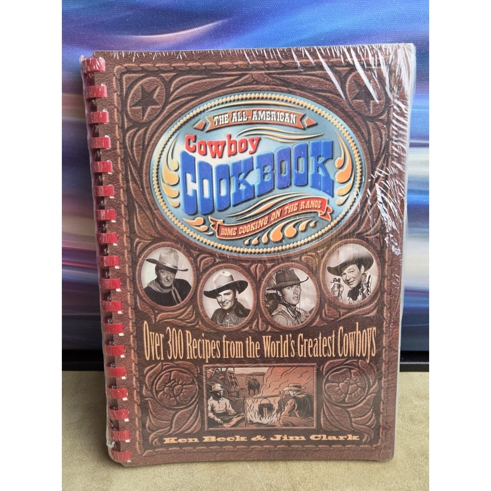 Vintage 1995 All-American Cowboy Cookbook, 300+ Recipes Western - Never Opened